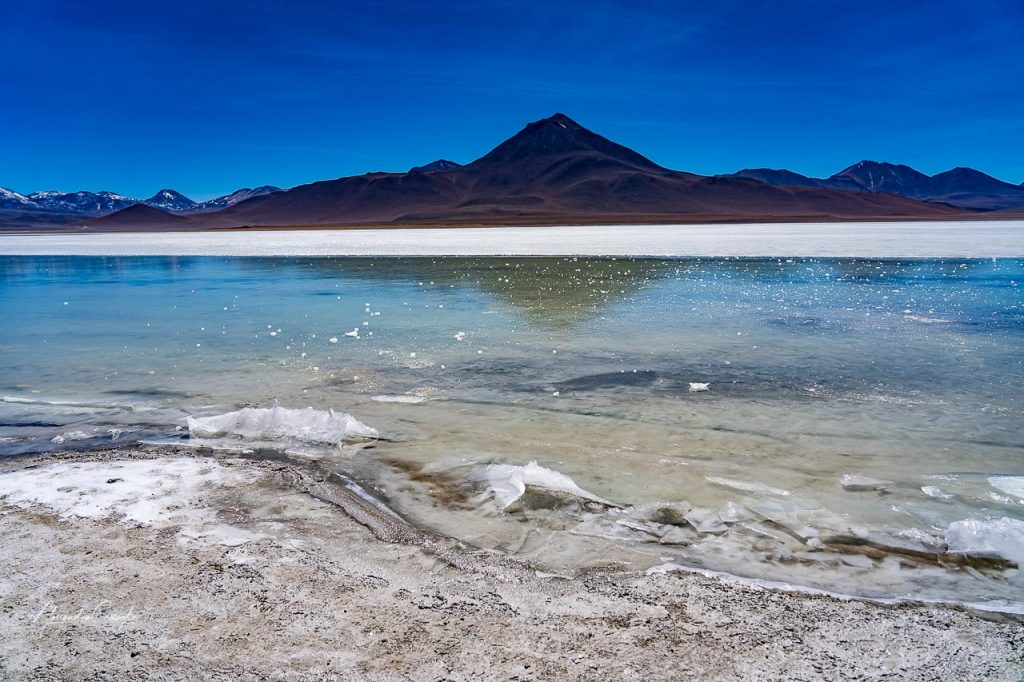 laguna gelata in Cile